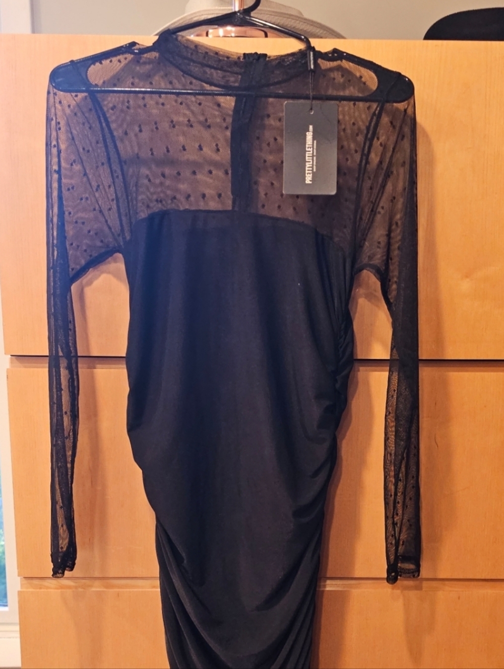 NEW Pretty Littlething Dress Black 12